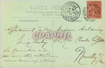 Marseille — Nossa Senhora da Guarda — LL — Verso