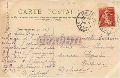 Bois de GROSBOIS — A Avenida Coberta — M. Mulard, editor, Yerres, n° 126 bis — Verso