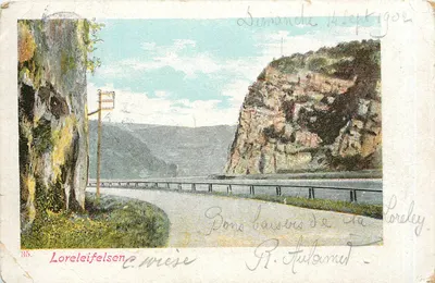 Loreleyfelsen — Ansicht des berühmten Felsens — unbekannter Verlag, n° 35