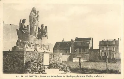 Le Portel - Estátua de Nossa Senhora de Boulogne (Laurent Goblet, escultor)
