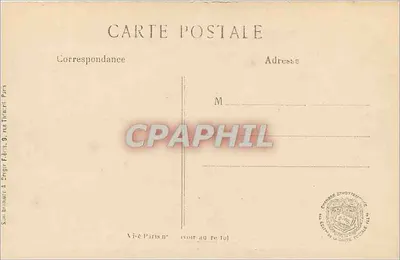 Le Bourget - Interior do Caveau. A cour do 24, rue de Flandre, onde foi morto o Comandante Ernest Baroche — Coll. F. Bordas — Verso