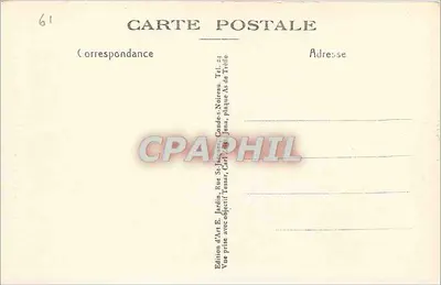 La Roche d'Oëtre — Perfil humano — Edición de Arte E. Jardin, Conde-saint-Jacques — Reverso