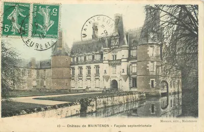 Castelo de MAINTENON — Fachaça setentrional — Moreau, editor, Maintenon