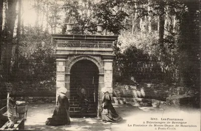 A Fonte de Nossa Senhora de Roseudon — Pelerinagens da Bretanha — Editor: Les Fontaines, n° 3011