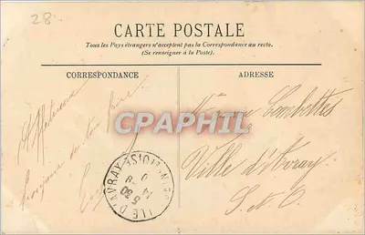 Chartres — Stara świątynia św. Andrzeja — LL. — Rewers