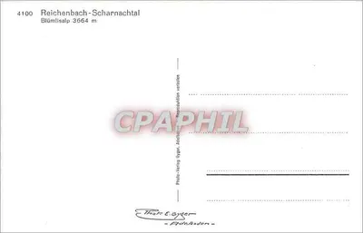 Reichenbach-Scharnachtal — Blümlisalp 3664 m — Photo-Verlag Syger, Adelboden — Verso