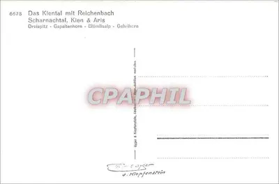 Das Kiental mit Reichenbach — Scharnachtal, Kien & Aris — Gypser & Klopfenstein — Verso