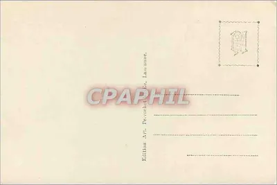 Estudo de inverno em Chesières-Villars — Edição Art. Perrechut, Lausanne, n° 9615 — Verso