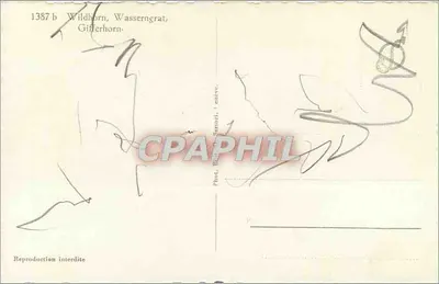 Wildhorn, Wasserngrat, Gifferhorn — sneeuwige berglandschap — Graphphil — Achterkant
