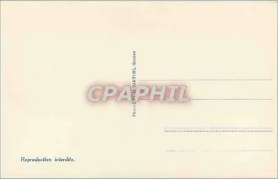 Rothorn (4225 m.), Schallinhorn (3978 m.) e Mar de Neblina — Genebra, n° 2111 — Verso