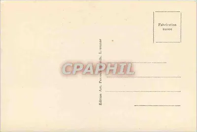 Margens do Lago Léman — vista noturna com lua — edição Art. Perrochaine, n° 1967 — Verso