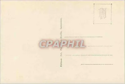 Barca del Léman — vista lacustre con cigni — Edizione Art. Perroud-Matille, Losanna, n°7553 — Verso