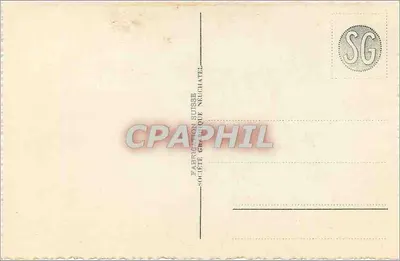 Zamek Chillon i Dents du Midi — widok z jeziora z łabędziami — seria 1511, wydawca SG — Rewers