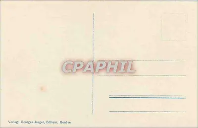 Castello di Chillon e Dents du Midi — vista panoramica — Georges Jaeger, Ginevra, n° 3123 — Verso