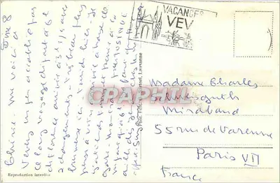 Vévey — widok z lotu — 814 — Rewers