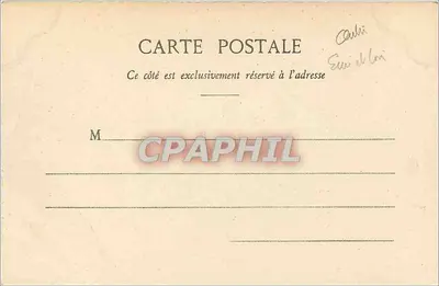 Castelo de Anet — Portal com relógio e estátuas — Ch. Foucault, edit. — Verso