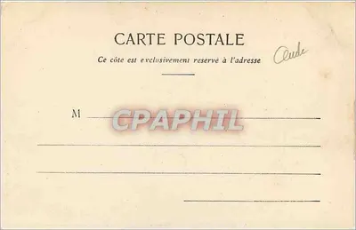 Dreux - Hotel de Ville — editor Ch. Foucault, n°4 — Verso