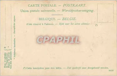 Bruges — Le Beffroi — Atelier H. Buddenheim & Co., Zürich, Nr 12188 — Rewers