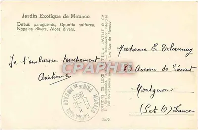 Jardim Exótico de Mônaco — Cactos e suculentas — Edições de Luxo — Verso
