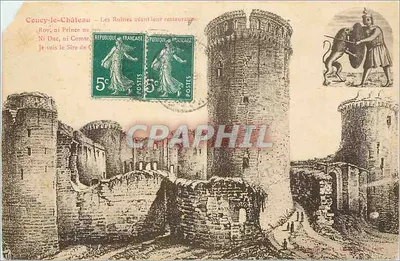 Courcey-le-Château — As Ruínas antes da restauração — Editor não visível