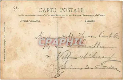 Avignon - Château des Papes - Façade — Collection Artistique n°2062, édition Glietta, Nice — Verso