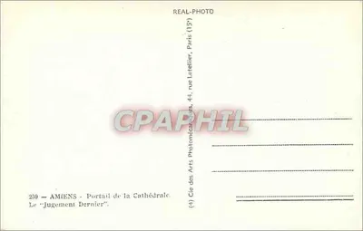 Amiens — Portal Katedry — Ostateczny Sąd — Rewers