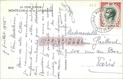 Widok Monte-Carlo i Kapitana Martin — Wydawnictwo Rella — Rewers
