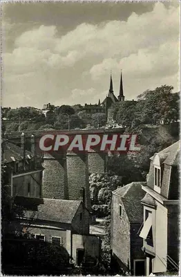 Luxemburgo, A Ponte — vista sobre o castelo — reprodução