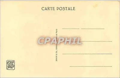 Os Cabelos Dourados — Mlle M. Carpentier — série 01316 — Verso