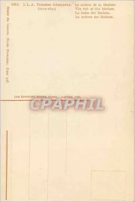 Radek Meduzy — obraz J.L.A. Théodore Géricault — Wydawnictwo Nomis, Paryż — Rewers