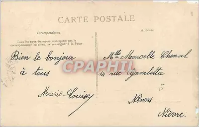 Athis-Mons — Margens do Sena e Mons — Editor: P. L. G. (n° 147) — Verso