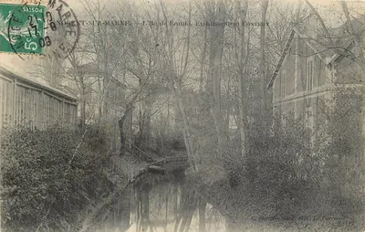 Bilhete postal antigo Nogent-sur-Marne l'Ile de Beaute établissement connert