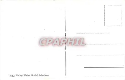Brienz — jezioro i zasne góry — Verlag Walter Schild, Interlaken — Rewers