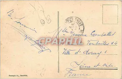Jaskinia Czarownic blisko Vallorbe — Fototypia Dc., Neuchâtel — n° 3815 — Rewers