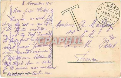Ballaiques. Droga rzymska — A. Deriès, wydawca, nr 2768 — Rewers