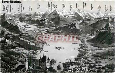 Berner Oberland — Thunersee e Brienzersee — editor: Verlag Schild-Riehans, Briens
