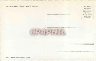 Berner Oberland — Thunersee e Brienzersee — editor: Verlag Schild-Riehans, Briens — Verso