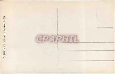 Mayens de Sion — A Capela — G. Mussler, Livraria Editora, Sion — Verso