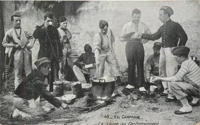 Soldados em campanha — A sopa no acampamento — Stine Ruck, Paris, n°45