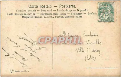 Mistletoe — Dekoracja Bożego Narodzenia — A. S. Serie 316 Nr 4 — Rewers