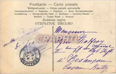 Róża — kwiat i pąki — wydawca nieznany, numer serii nie widoczny — Rewers