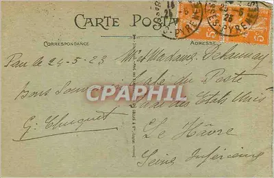 Pau — Zamek — Front główny — C.C. & S. Pau — Rewers