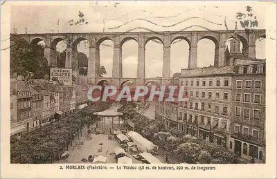 Morlaix (Finistère) — O Vladuc (58 m. de altura, 292 m. de comprimento)
