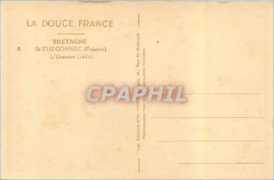 Ossuarium — Saint-Thégonnec (Finistère) — Wydawnictwo Sztuki Yvon, nr 8 — Rewers