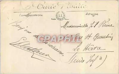 Bordeaux — Quais — Widok z Douane — LL. — Rewers