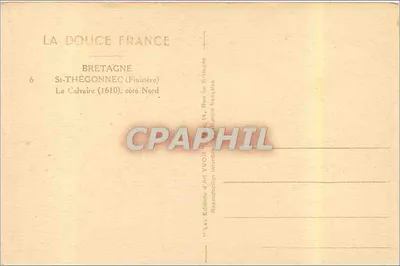 Kaplica — St-Thégonnec (Finistère), strona północna — Éditions d'Art Yvon — Rewers