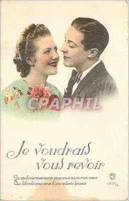 Eu gostaria de te rever — casal apaixonado — P-C Paris, série 5419/2