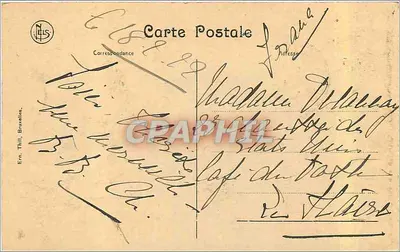 Ostende — A Igreja SS. Pedro e Paulo — Ern. Thill, Bruxelas — Verso