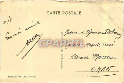 Wodospad Retournemer — Okolice Gérardmer — Brauin & Cie, druk. Wyd. Mulhouse-Dannem — Rewers