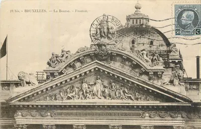 Bruxelas — A Bolsa — Frontão. — Editor: 38 bis.